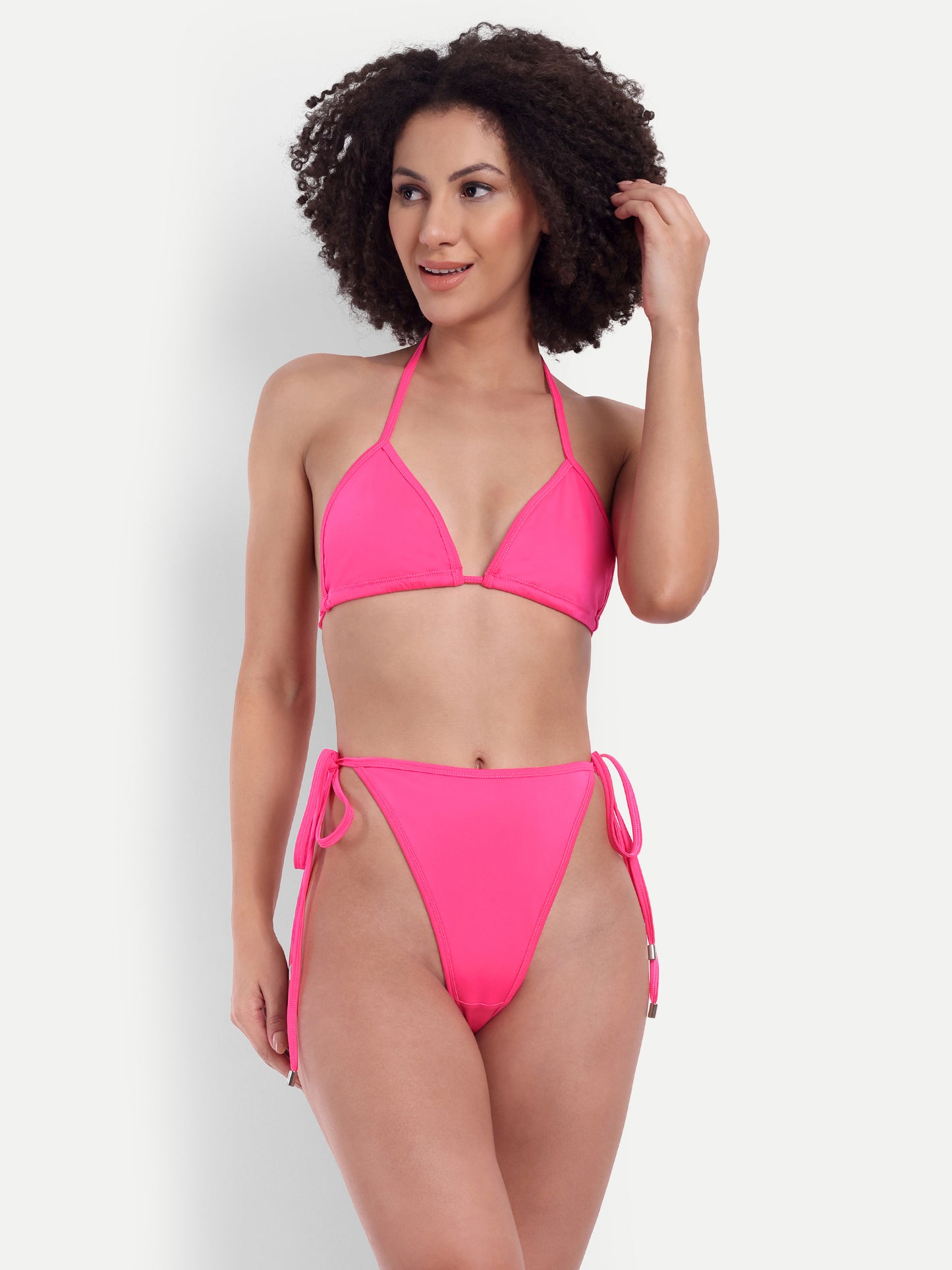 EMILY TIE UP BIKINI IN LOLLIPOP WITH SARONG