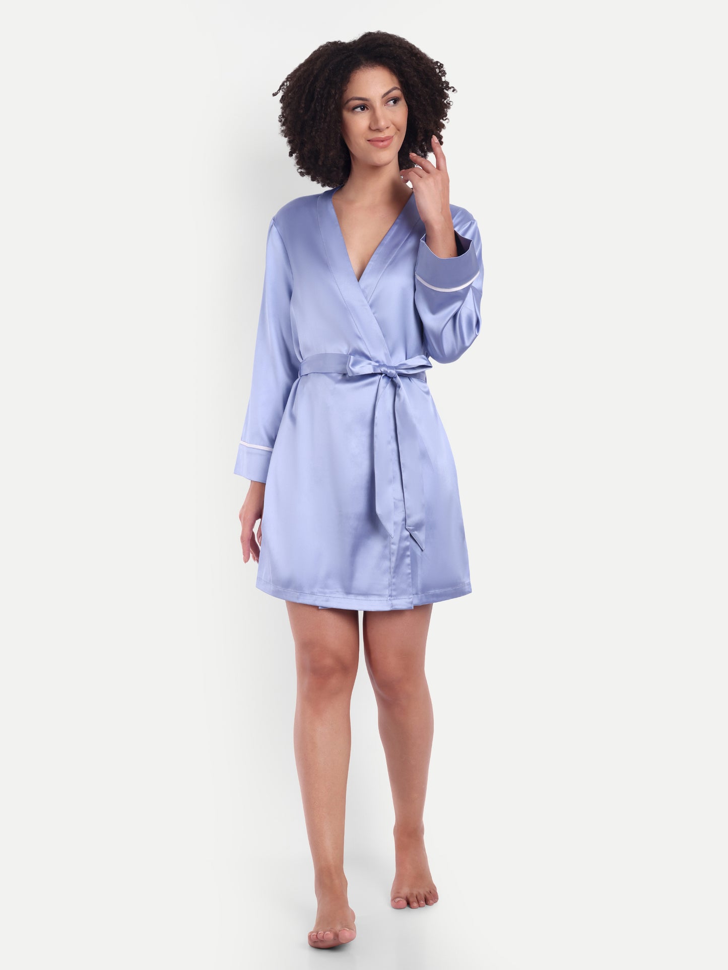 Verse Kimono In Periwinkle