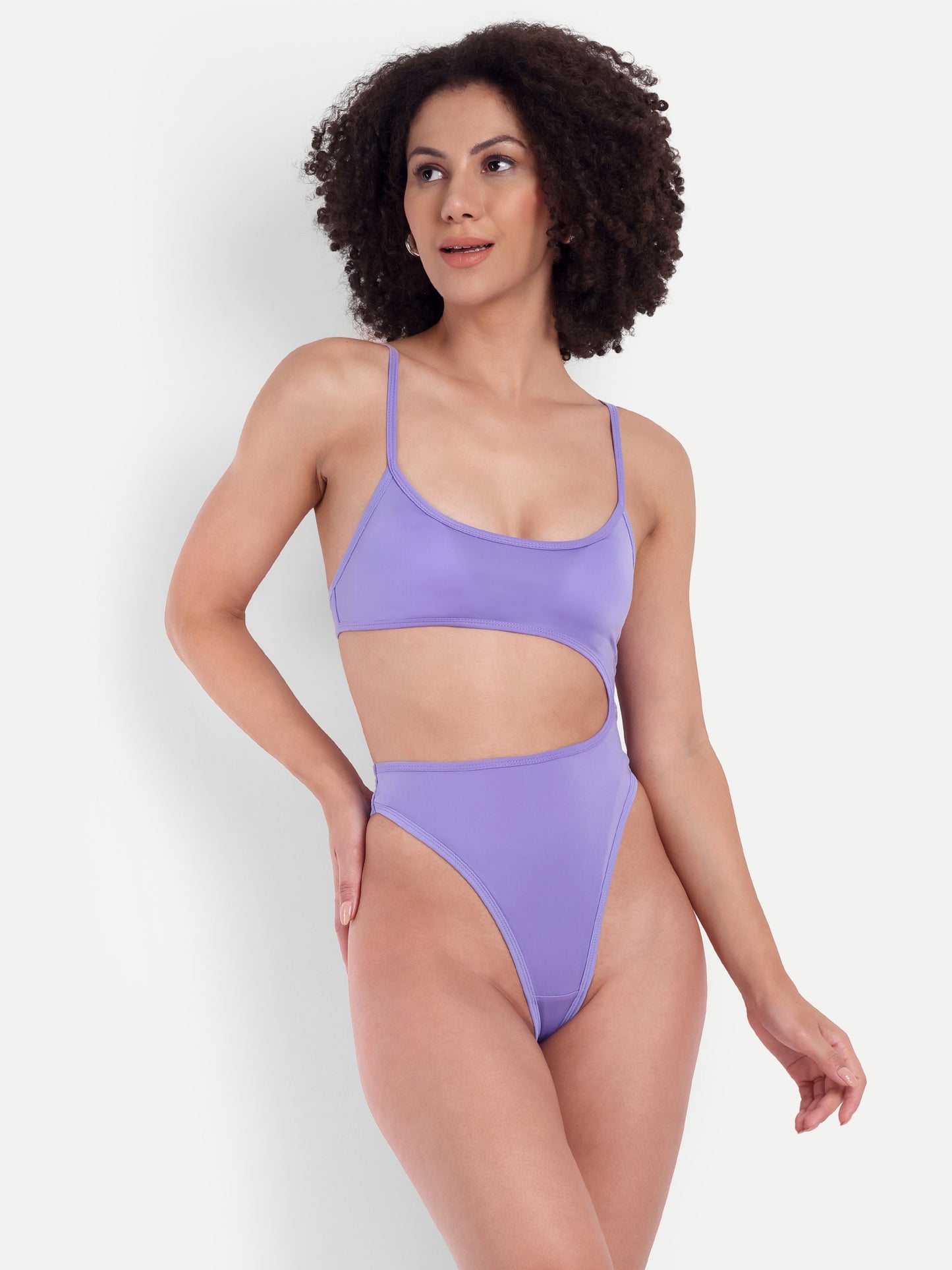 CINDY LILAC SWIMSUIT WITH SARONG