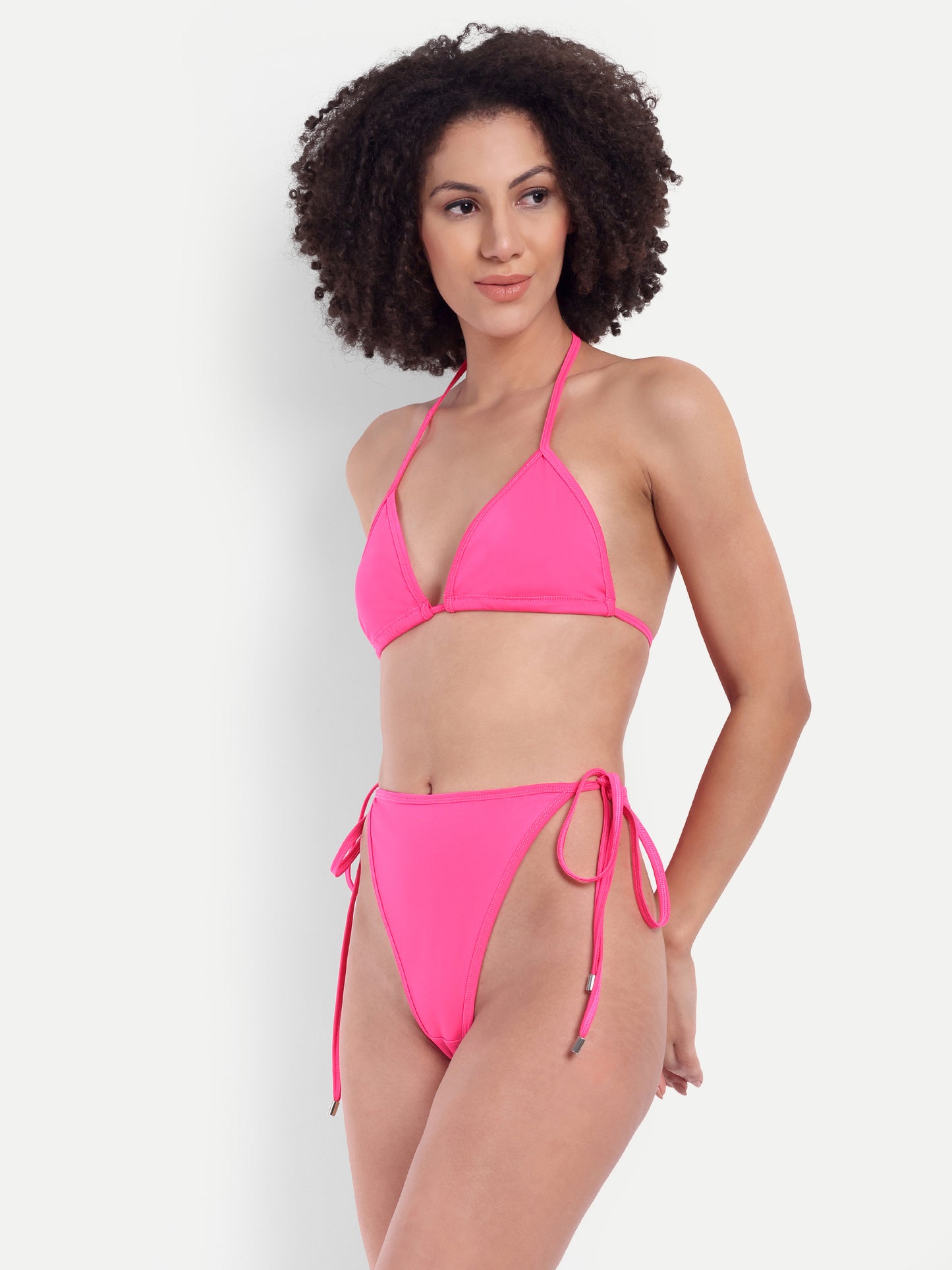EMILY TIE UP BIKINI IN LOLLIPOP WITH SARONG