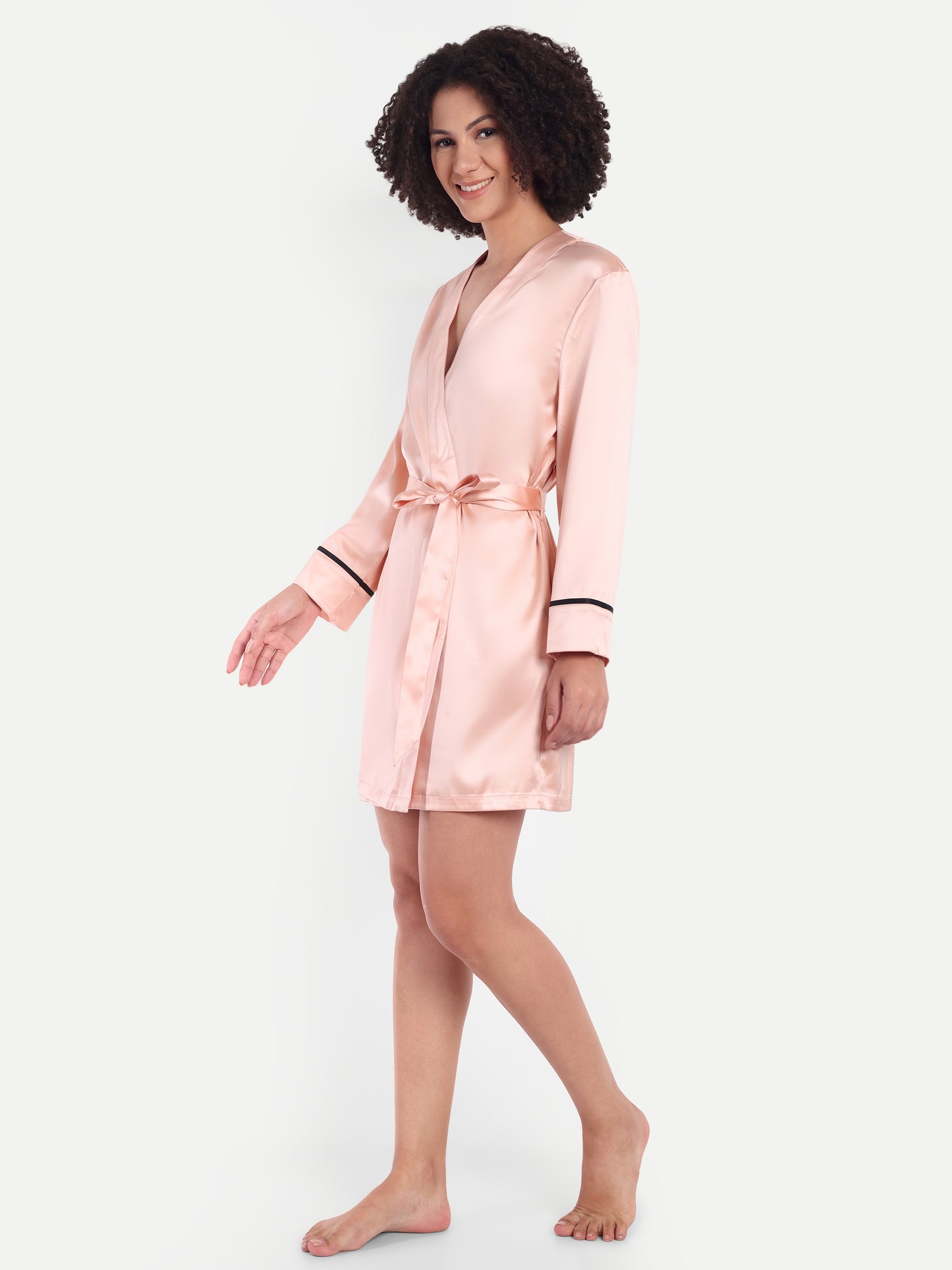 Verse Kimono In peach