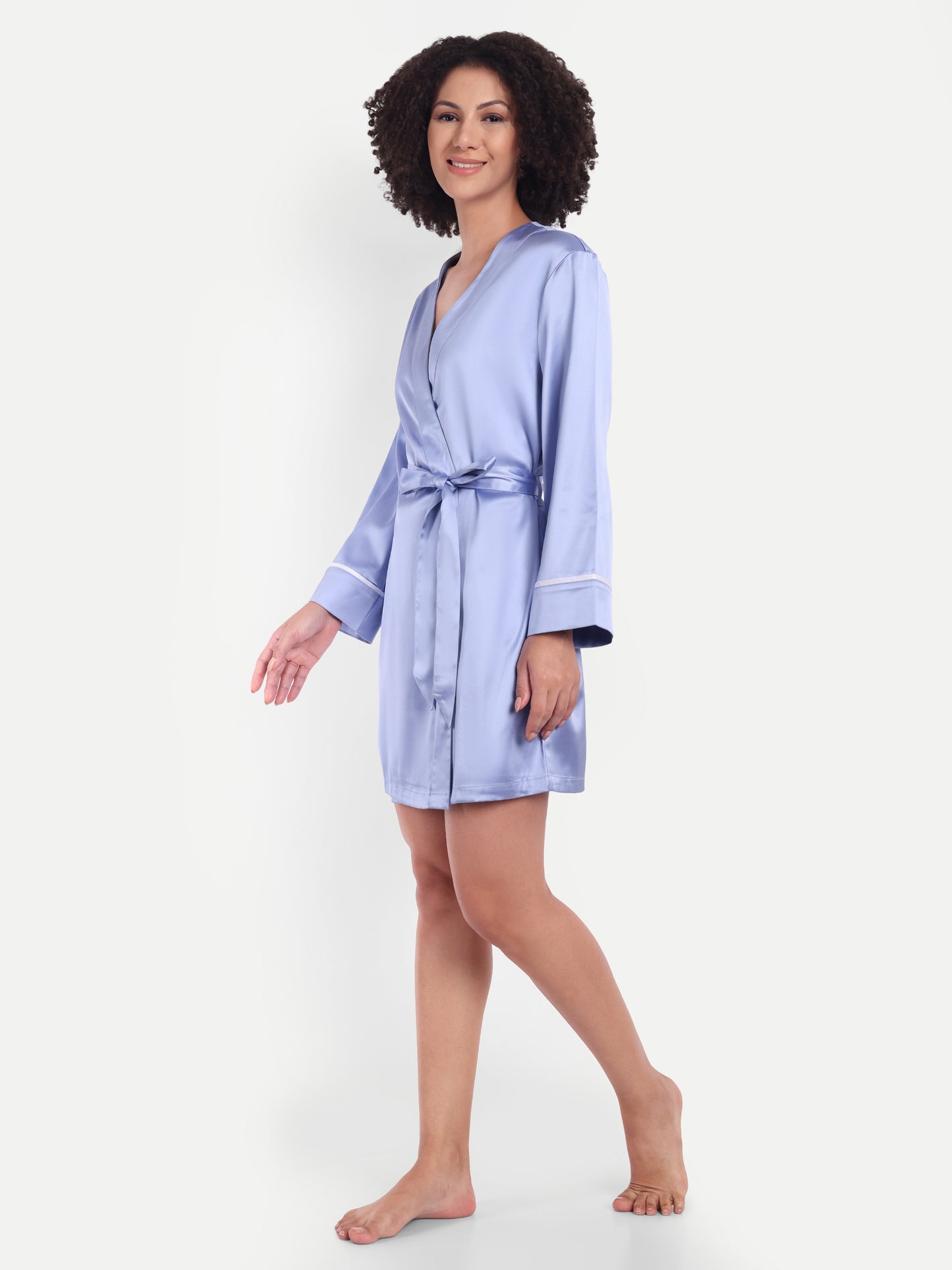 Verse Kimono In Periwinkle