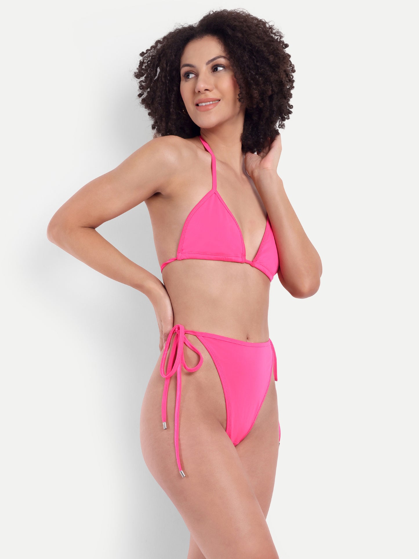 EMILY TIE UP BIKINI IN LOLLIPOP WITH SARONG