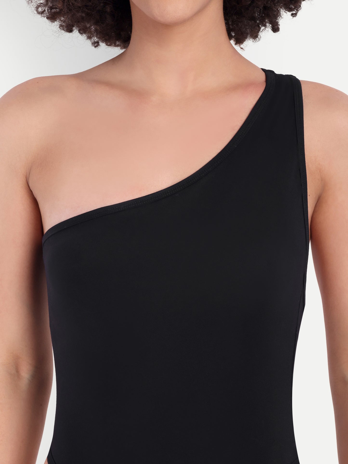 Esme High Cut Swimsuit in Black with Sarong