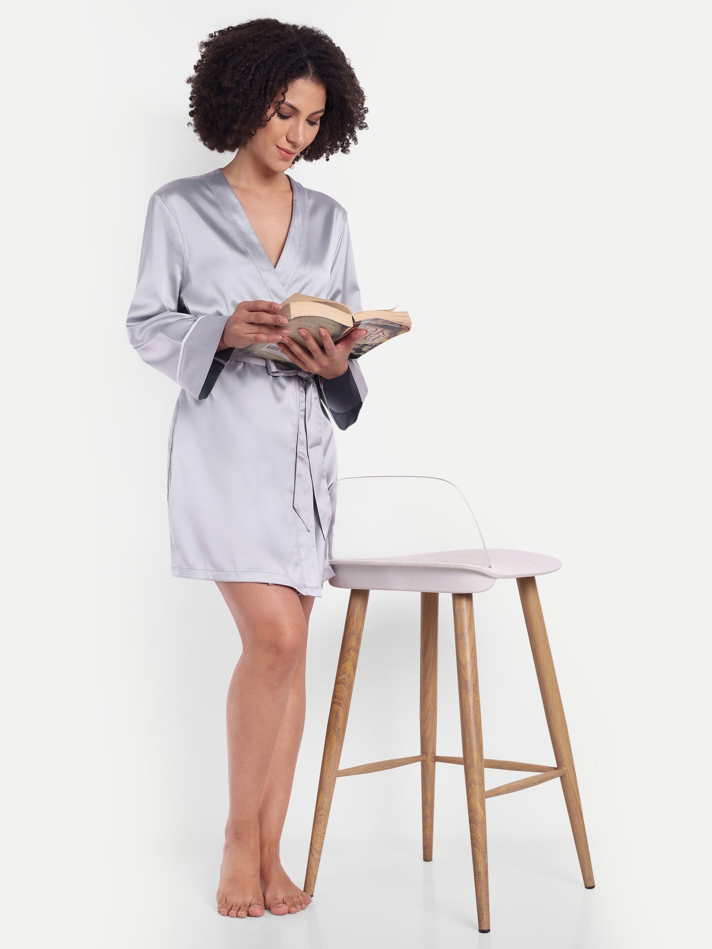 Verse Kimono In silver