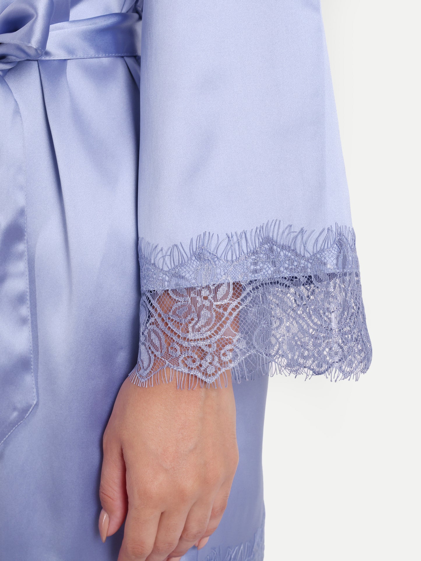 Verse Kimono-Dress Sleep Set in periwinkle