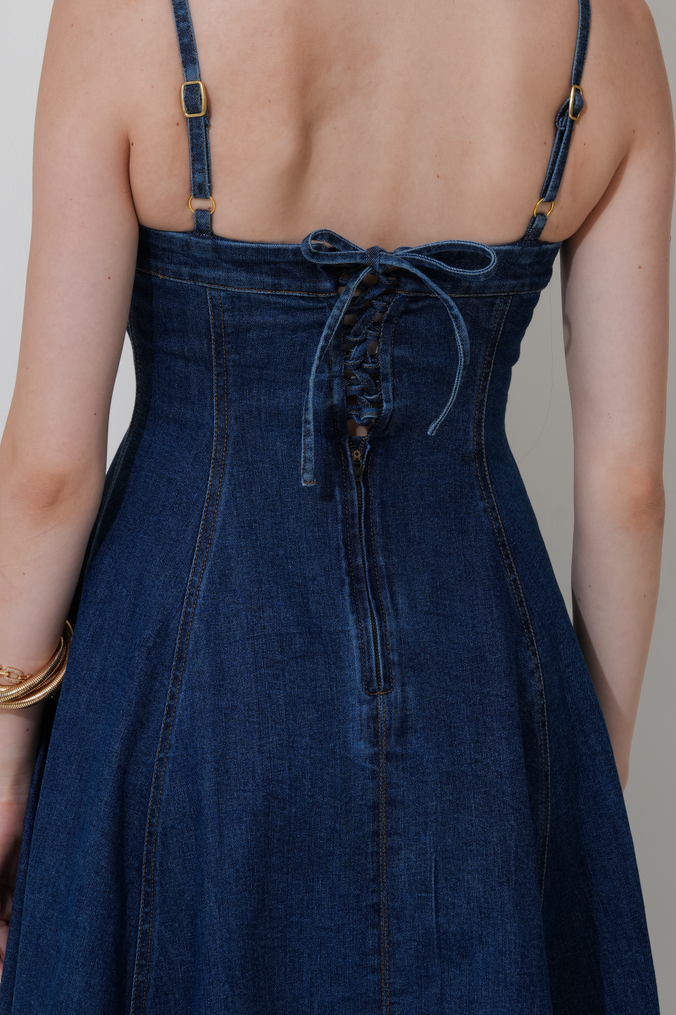 AVRIL DENIM DRESS