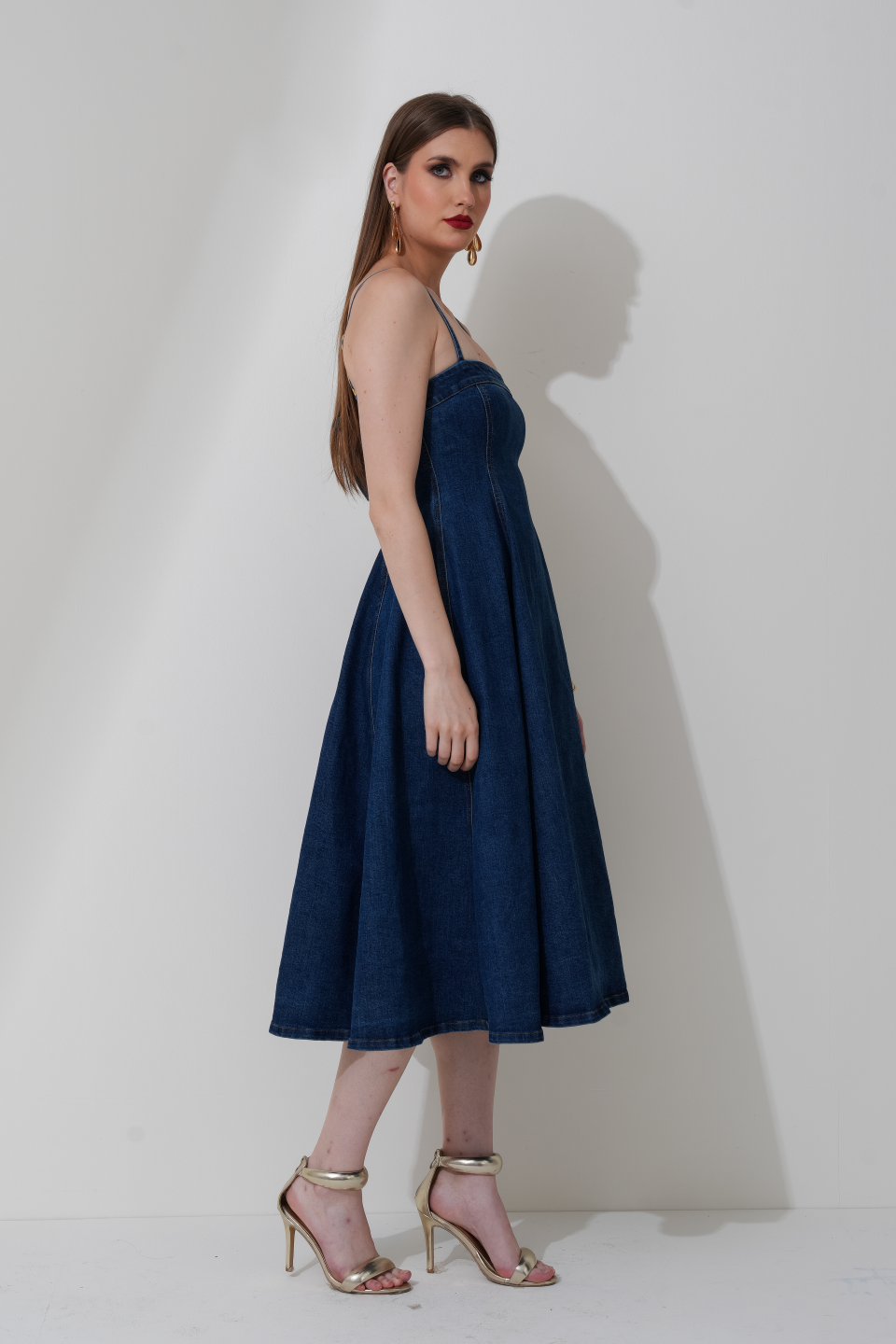 AVRIL DENIM DRESS