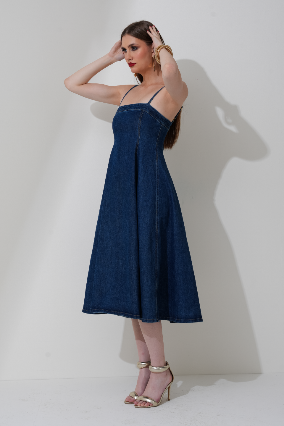AVRIL DENIM DRESS