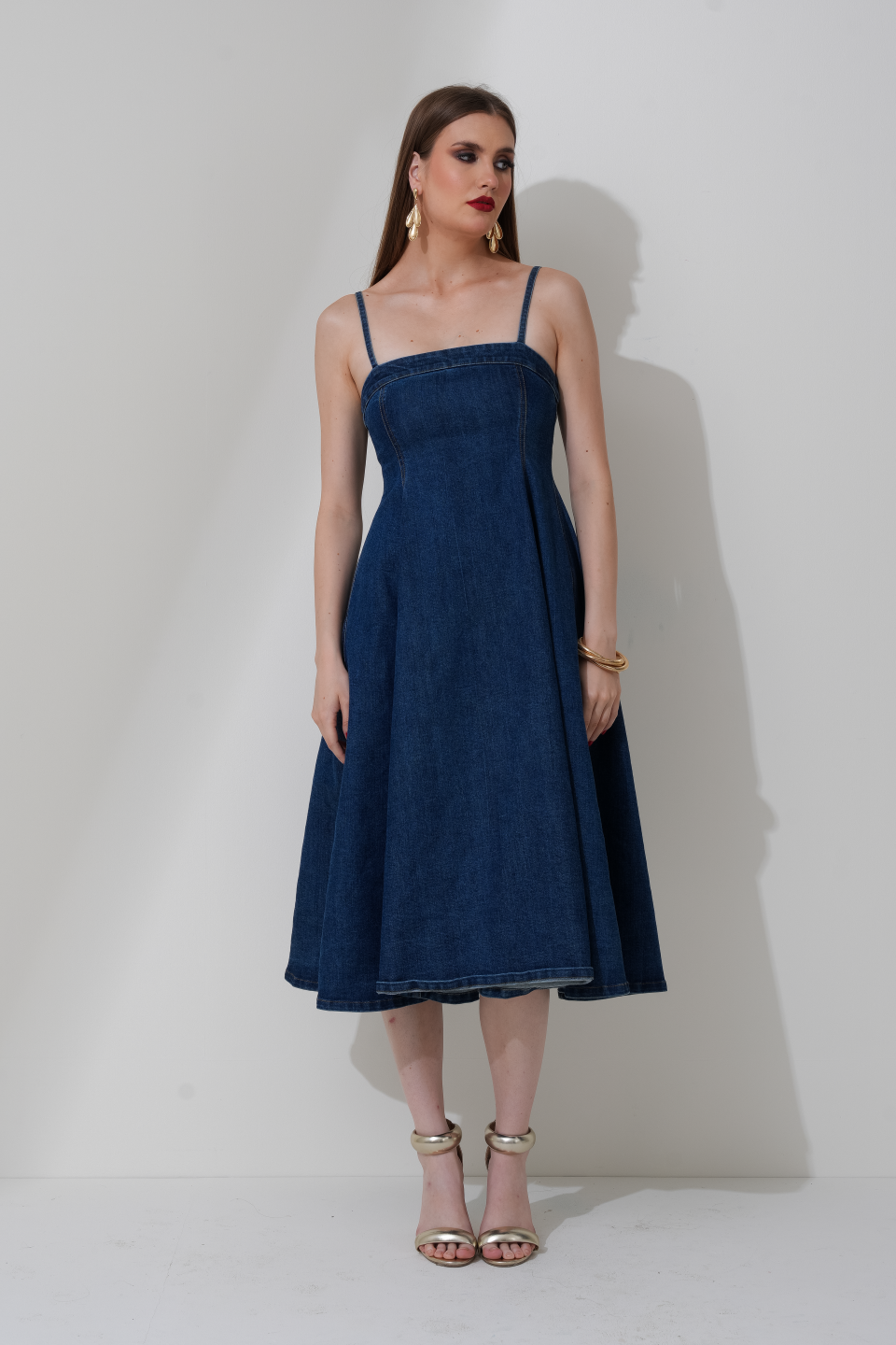 AVRIL DENIM DRESS