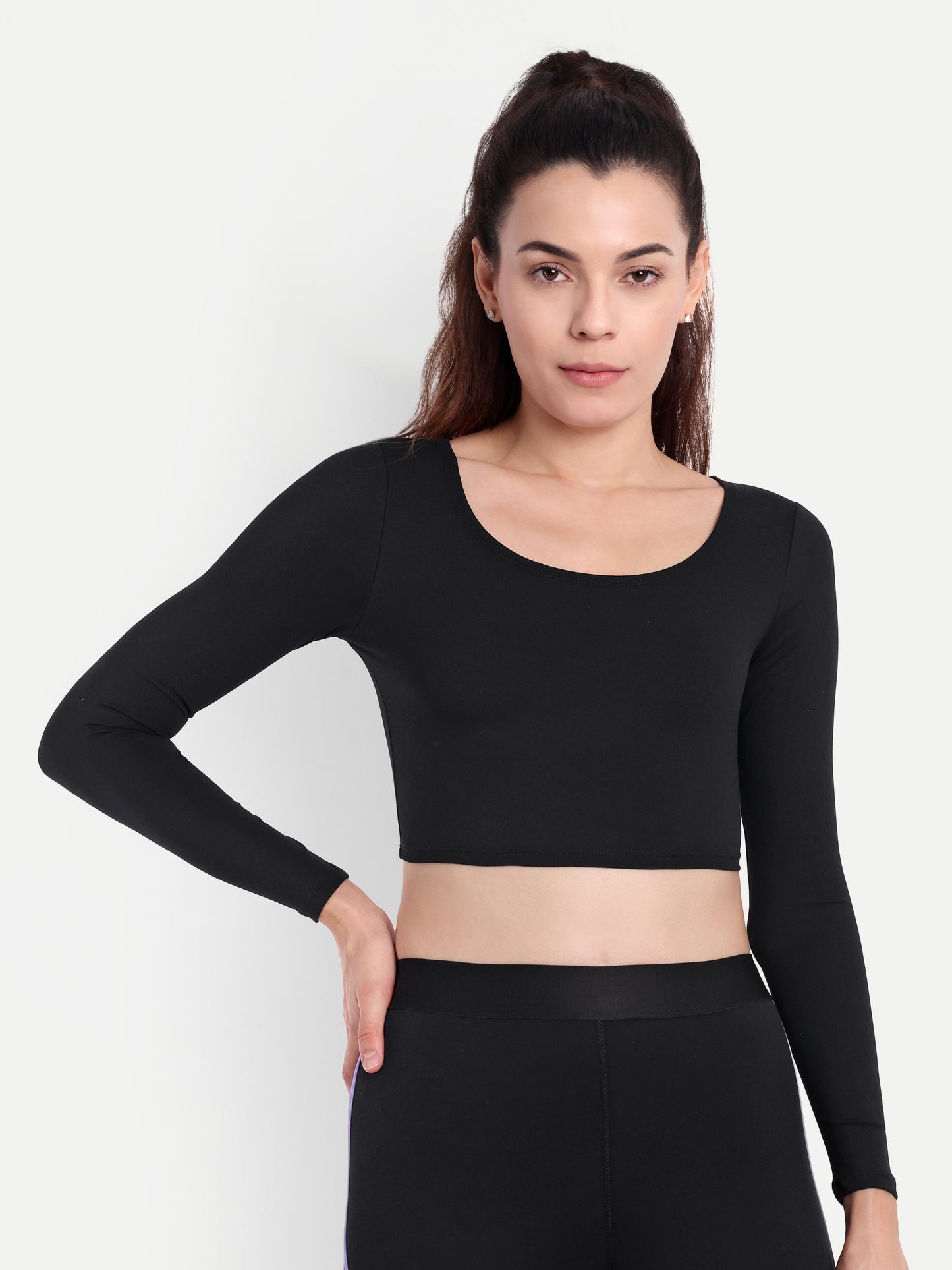 BLAKE CROP TOP IN BLACK