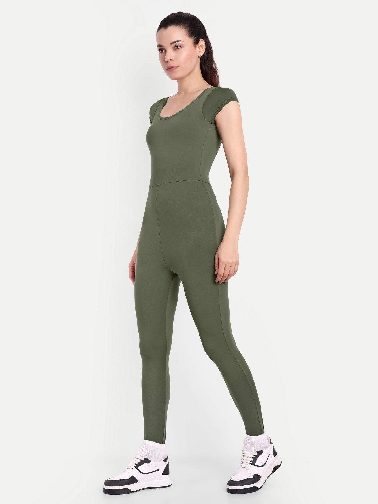 MARA BODYSUIT IN OLIVE GREEN