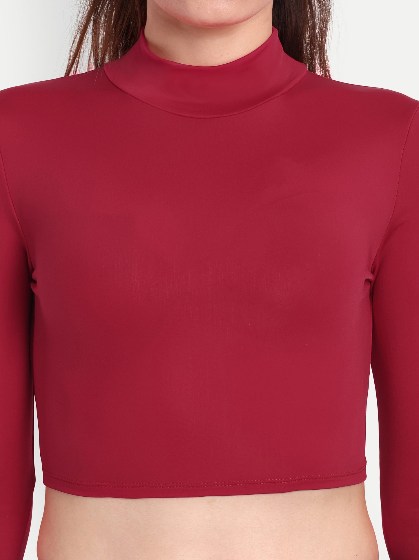 ELLE CROP TOP IN SCARLET RED