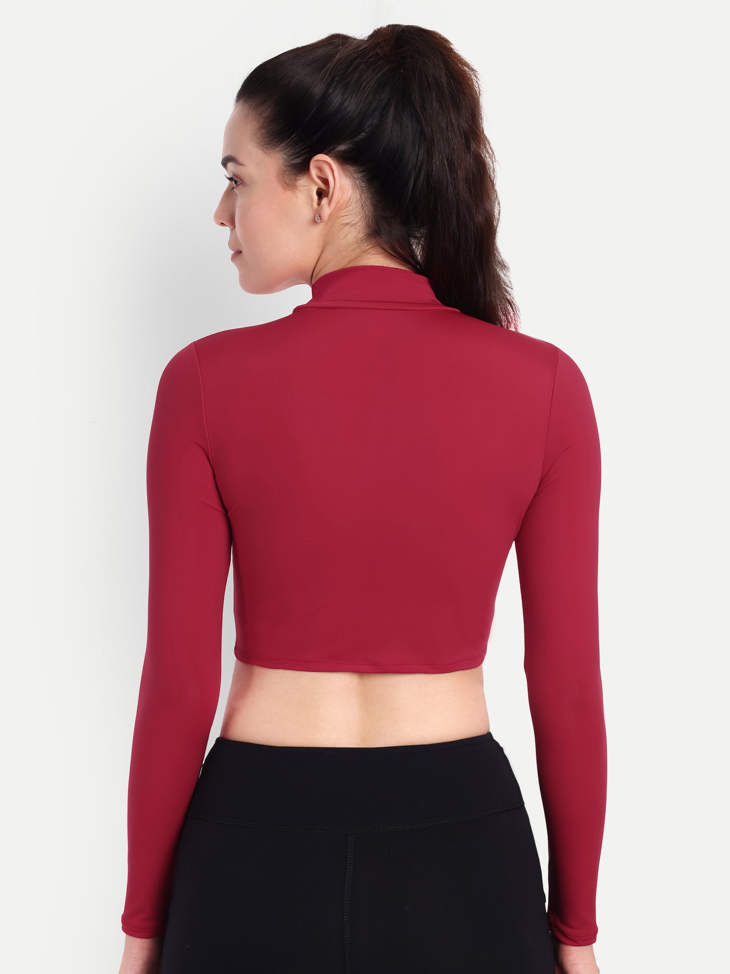 ELLE CROP TOP IN SCARLET RED