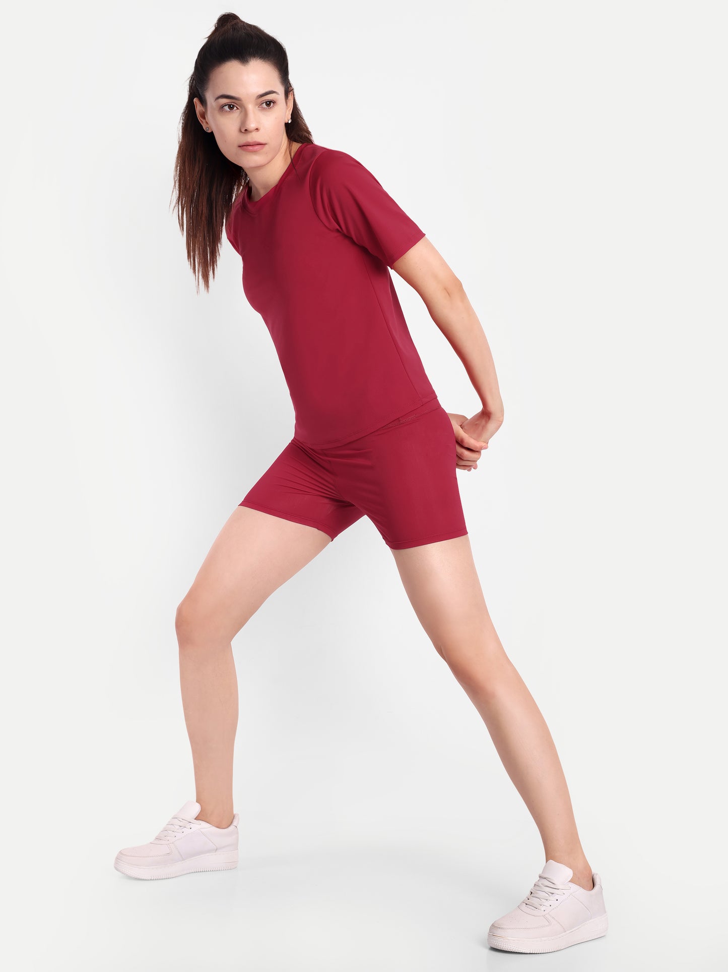 APRIL T-SHIRT IN SCARLET RED
