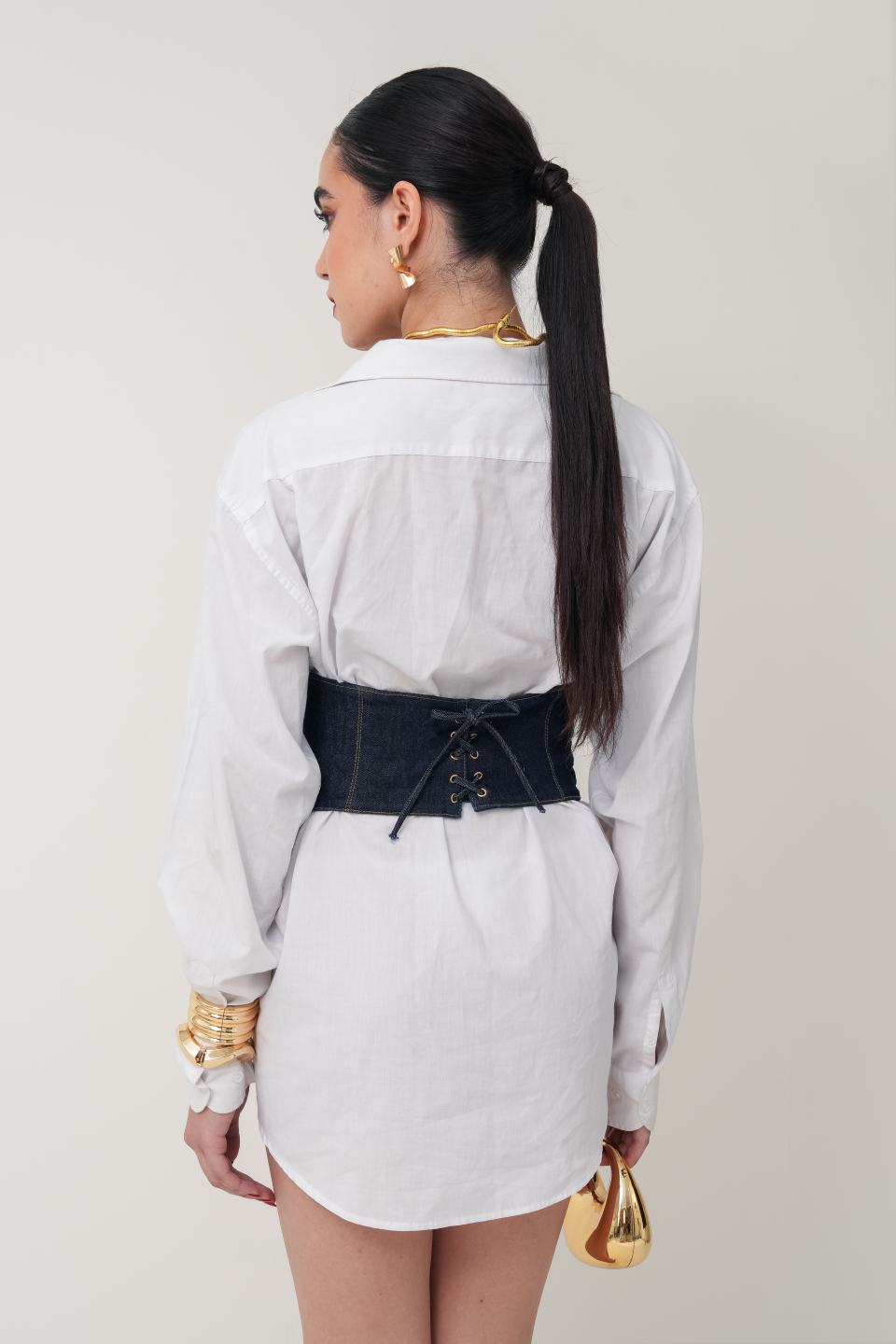 SABRINA CORSET DENIM BELT