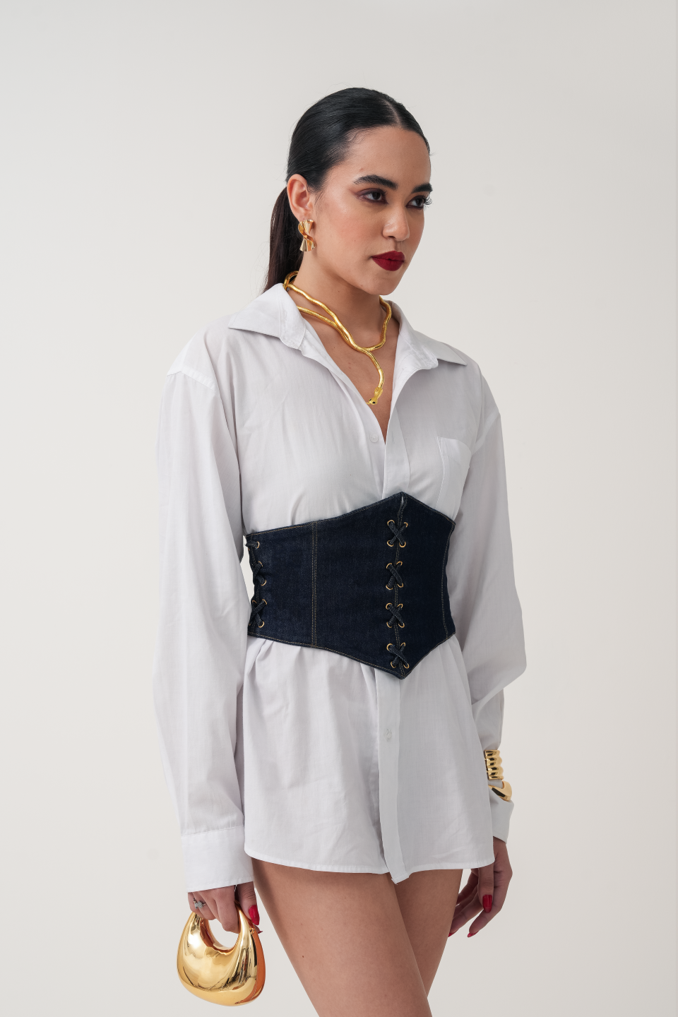 SABRINA CORSET DENIM BELT