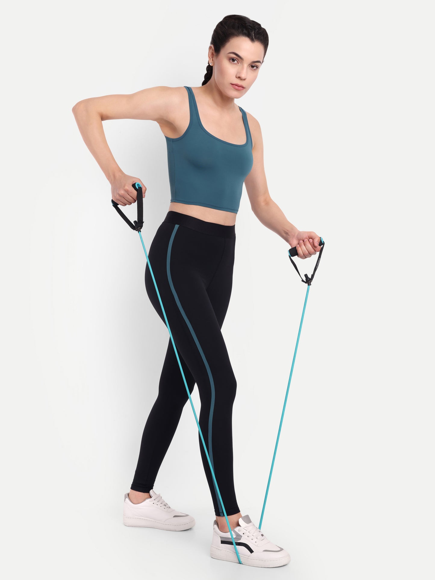 LOLA TANK TOP IN TEAL BLUE