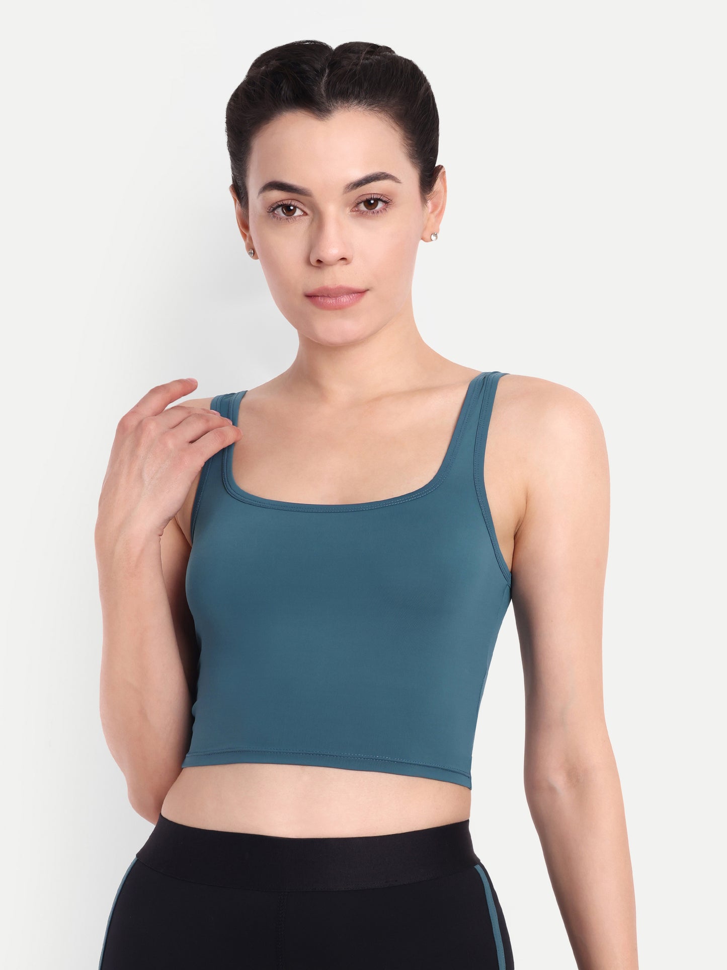 LOLA TANK TOP IN TEAL BLUE