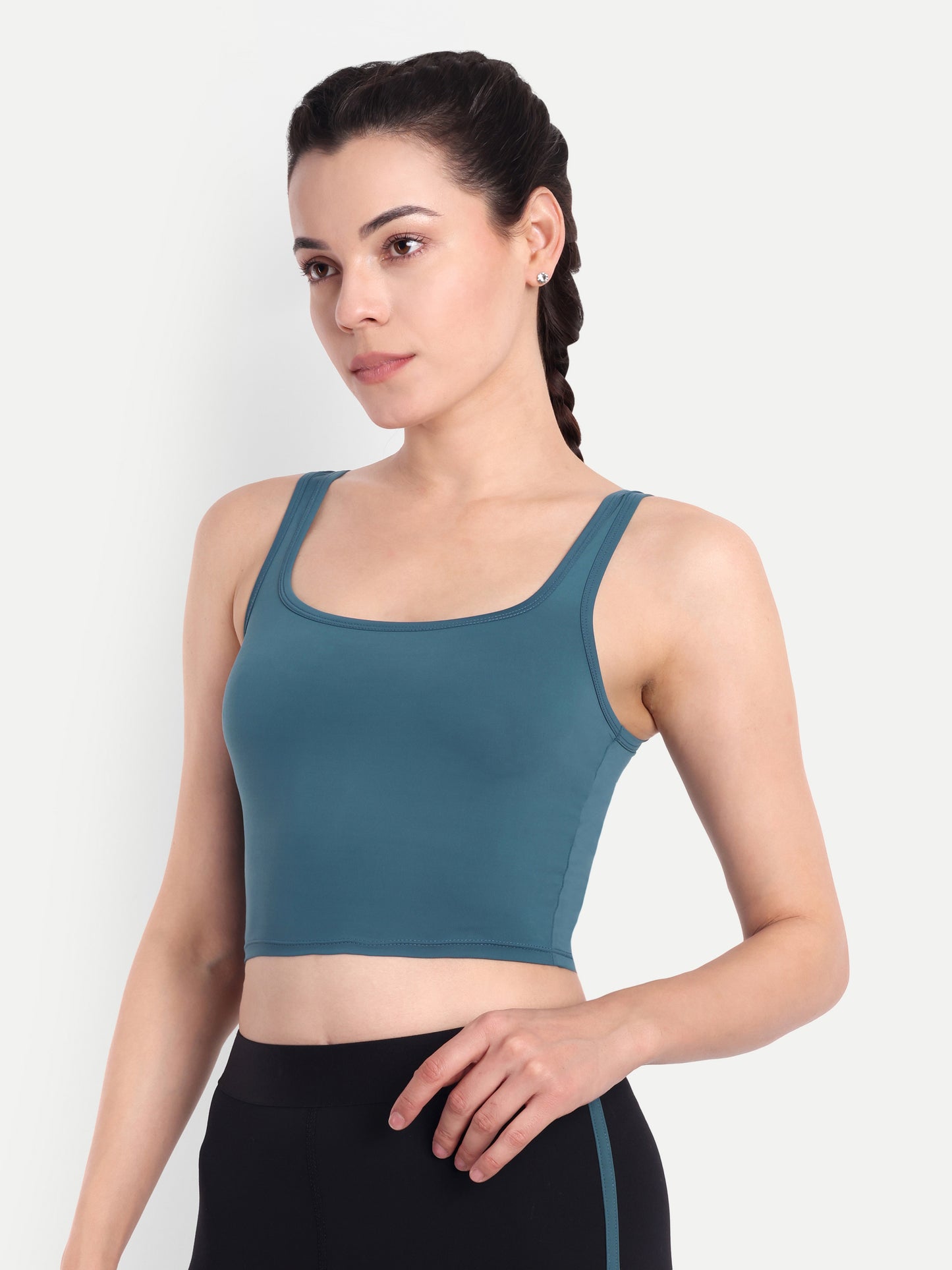LOLA TANK TOP IN TEAL BLUE