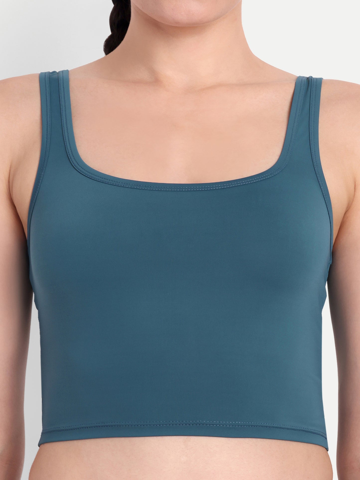 LOLA TANK TOP IN TEAL BLUE