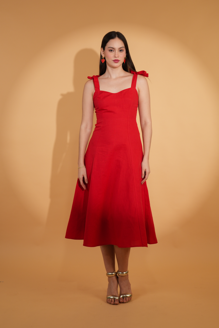 Alessandra Linen Dress