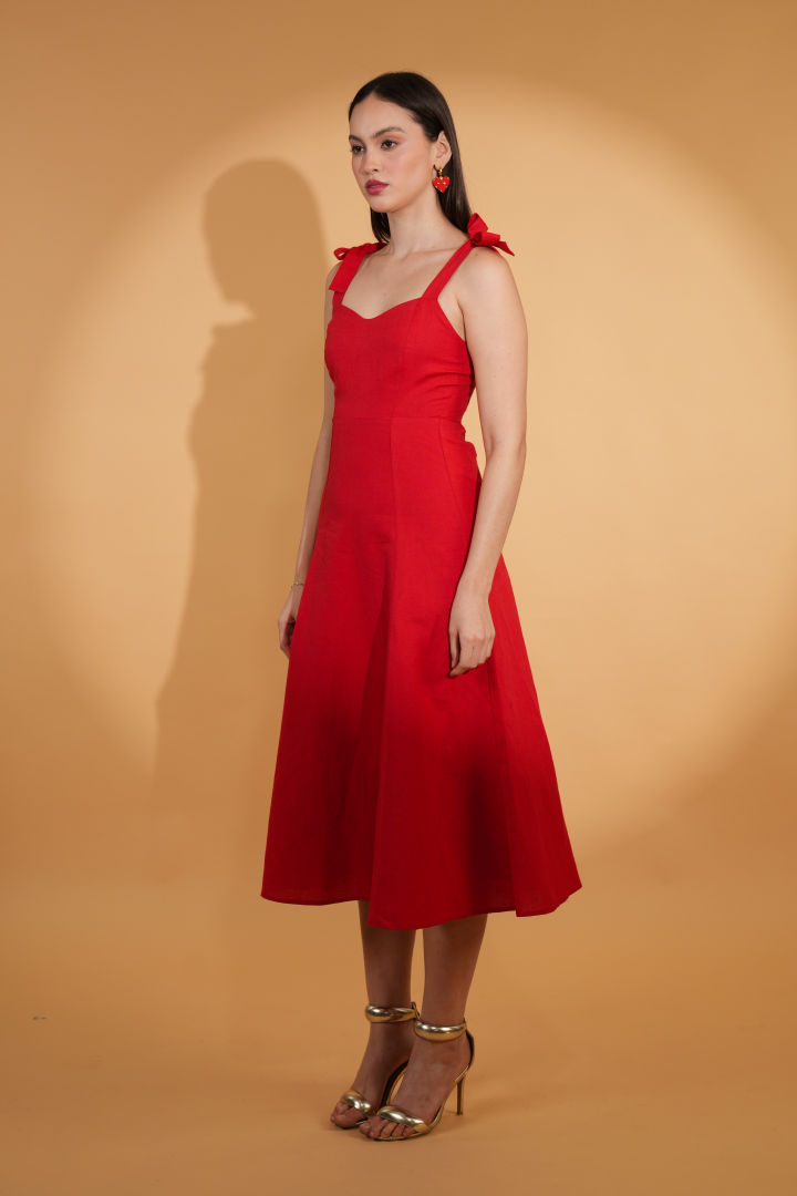 Alessandra Linen Dress