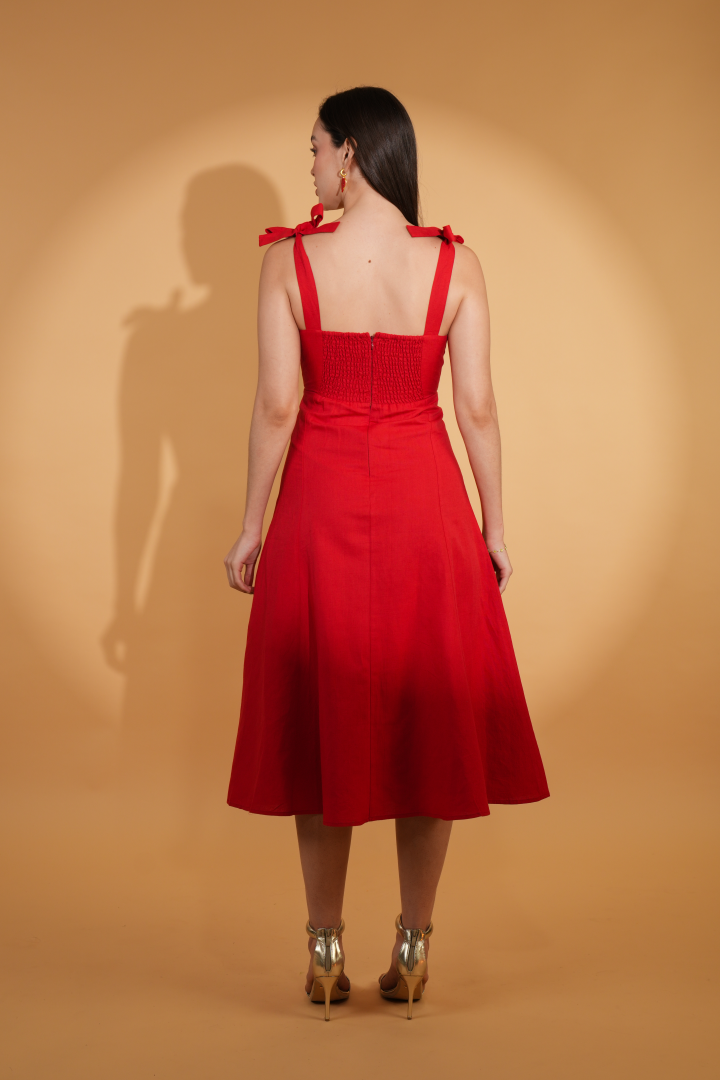 Alessandra Linen Dress
