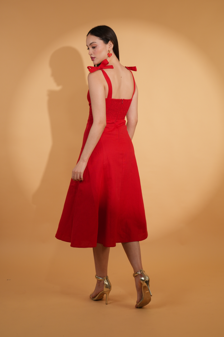 Alessandra Linen Dress