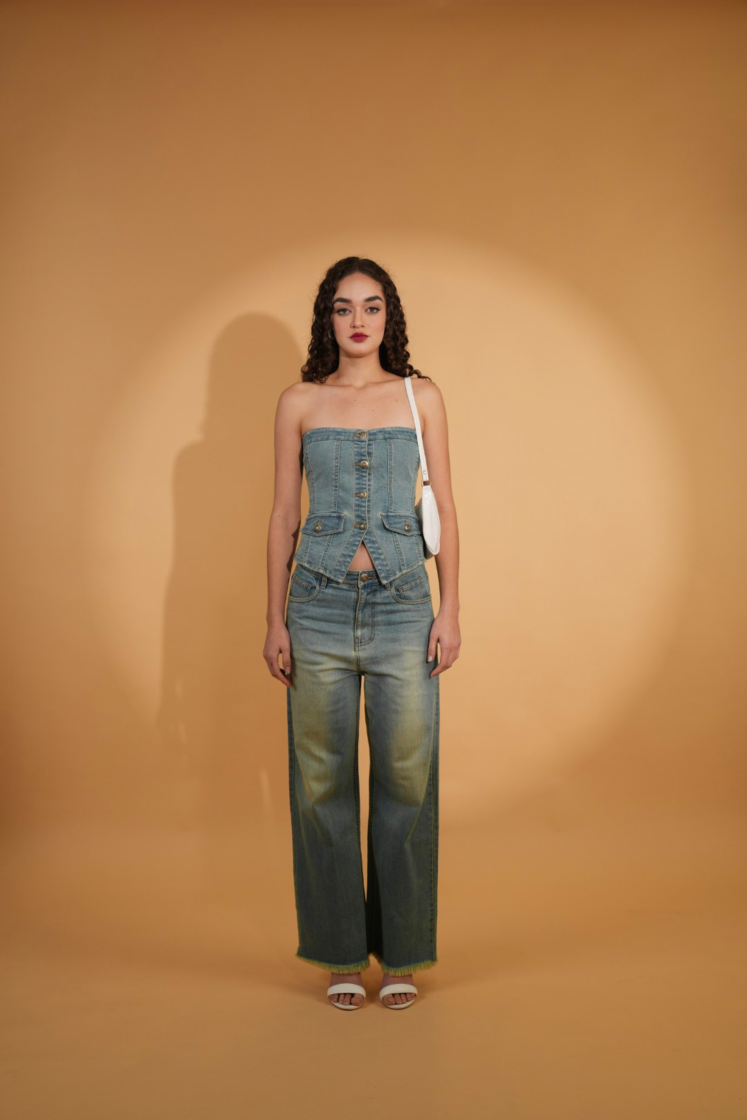 HAILEY GREEN BUTTON DOWN CORSET