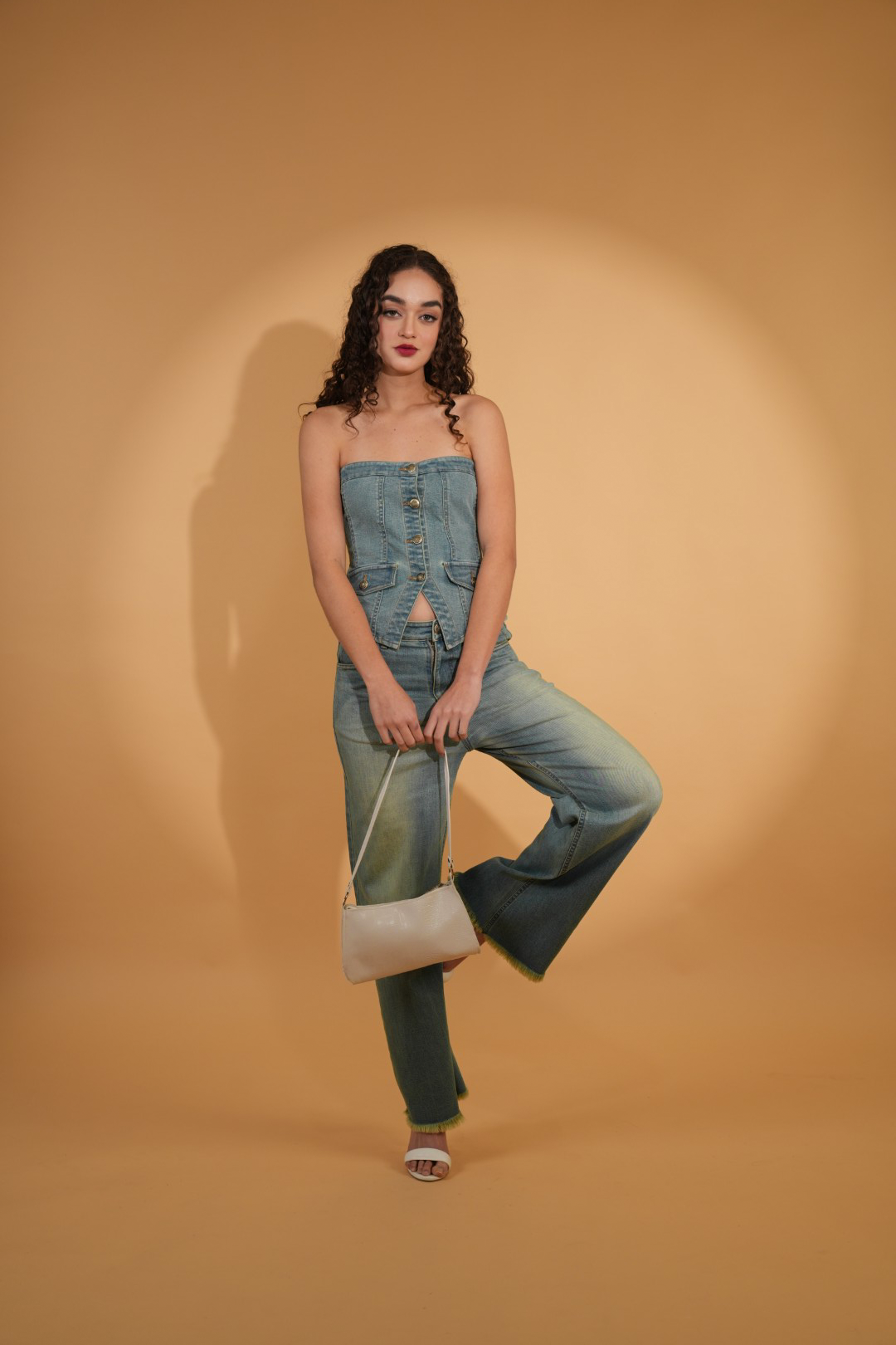 HAILEY GREEN BUTTON DOWN CORSET