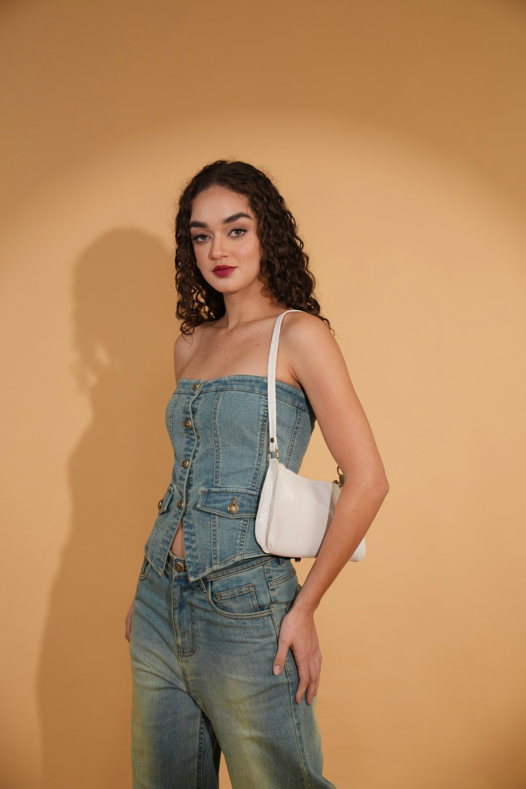 HAILEY GREEN BUTTON DOWN CORSET