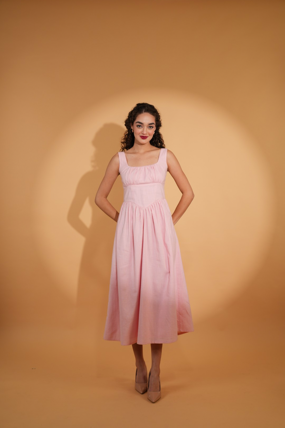 Vanessa Corset Style Dress in Cotton Candy