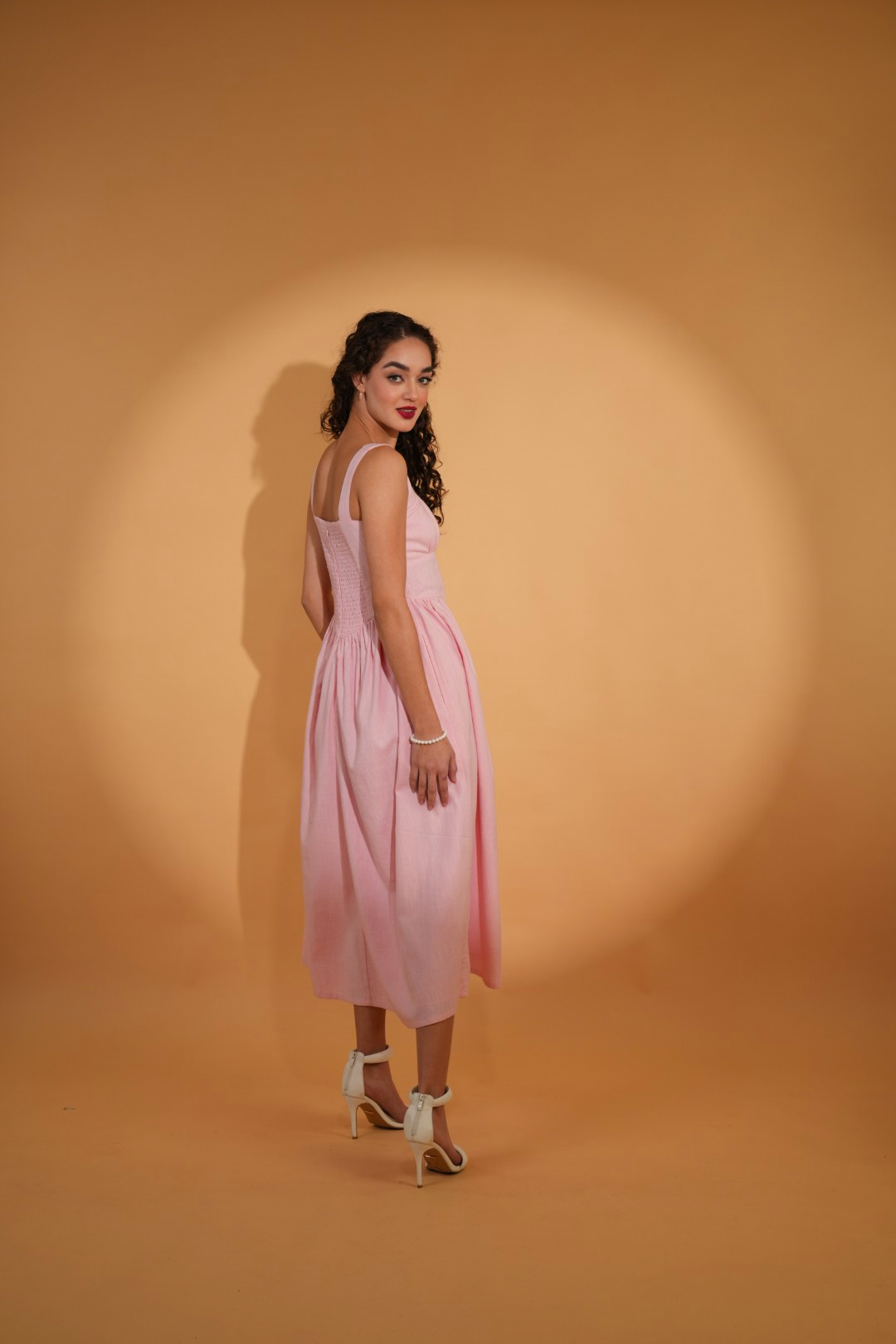 Vanessa Corset Style Dress in Cotton Candy
