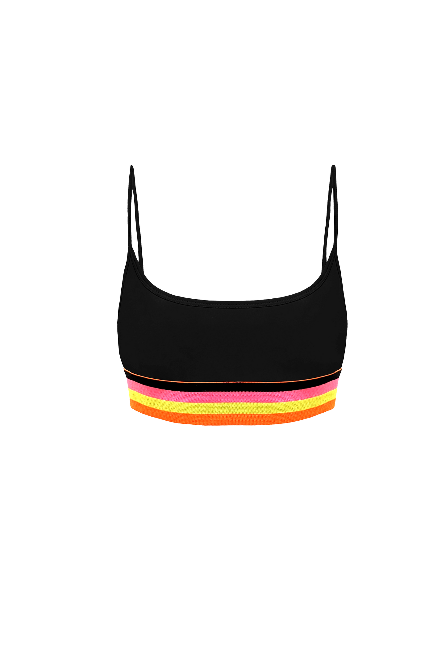 CAMILLE POP SPORTS BRA IN BLACK