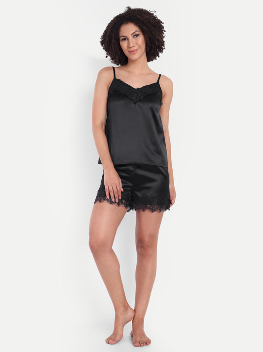 COCO SLEEP PLAYSUIT IN BLACK