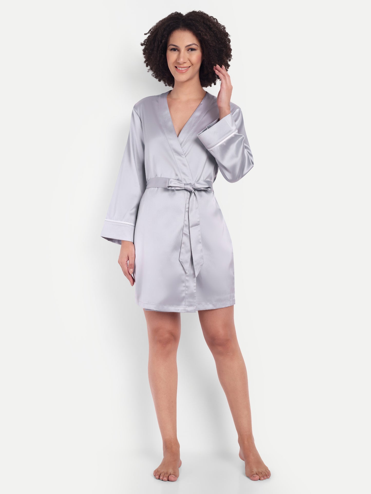 Verse Kimono In silver