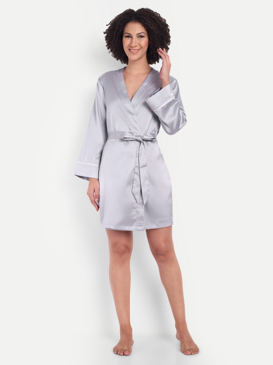 Verse Kimono In silver