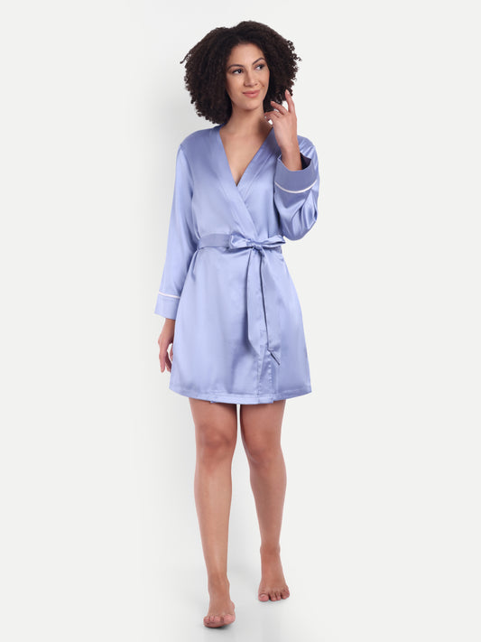 Verse Kimono In Periwinkle