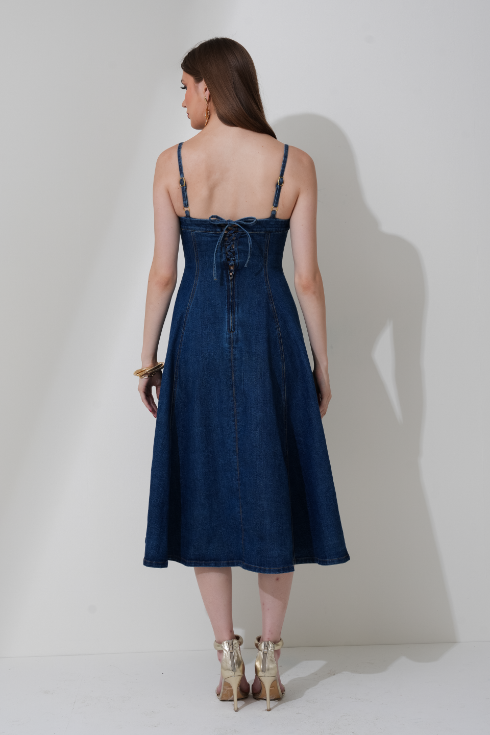 AVRIL DENIM DRESS