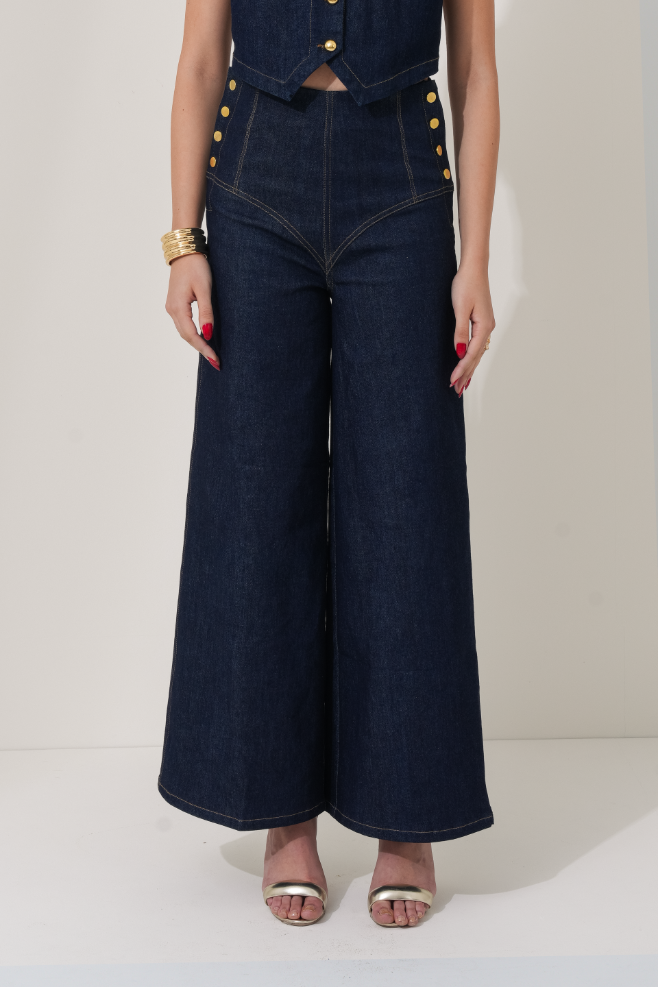 JESS CORSET DENIM TROUSERS