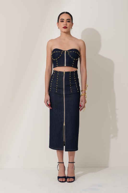Ally Studded Skirt