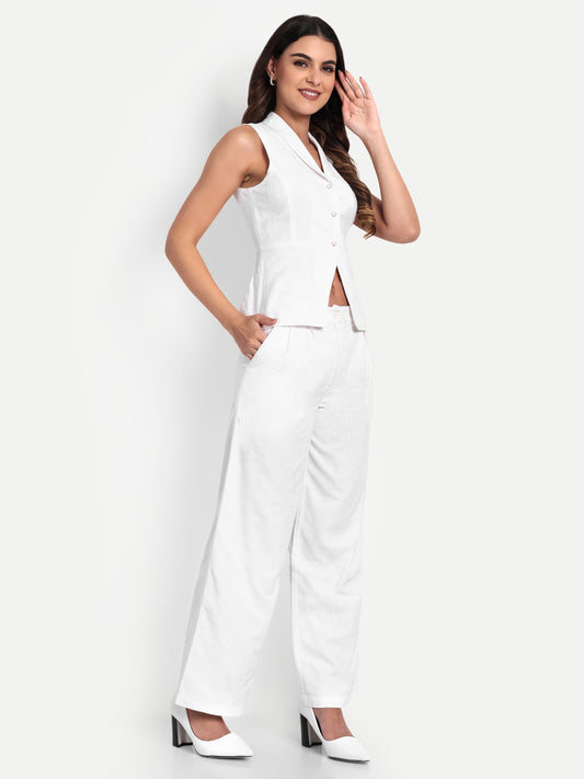 Vienna Linen Co-ord Waistcoat Set