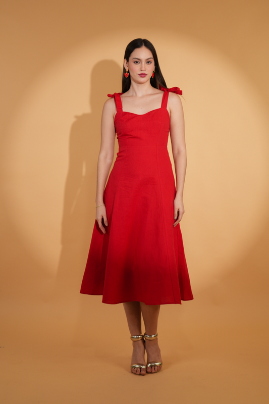 Alessandra Linen Dress
